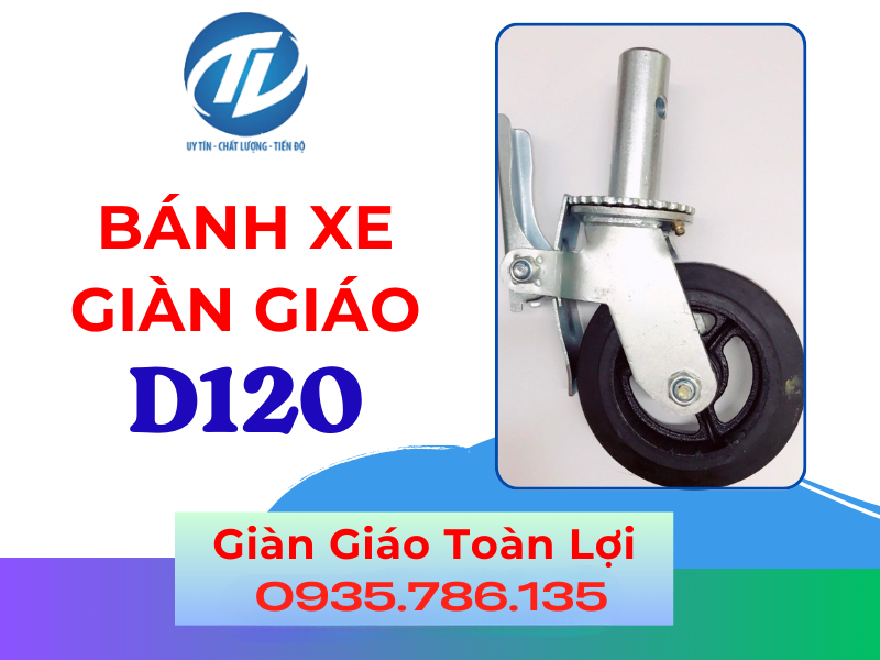 bánh xe giàn giáo D120