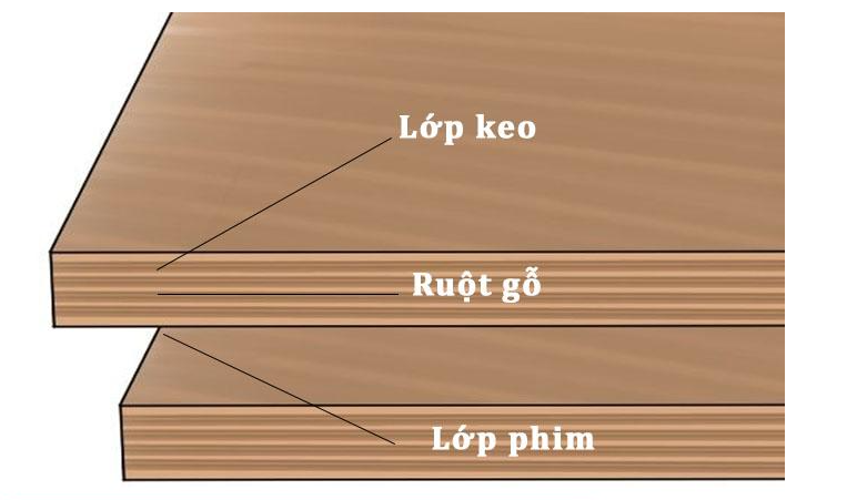 cấu tạo ván ép phủ phim