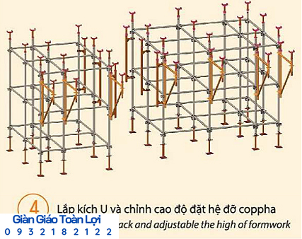Quy trình lắp đặt giàn giáo nêm