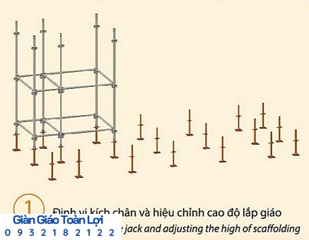 Quy trình lắp đặt giàn giáo nêm