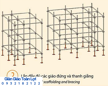 Quy trình lắp đặt giàn giáo nêm